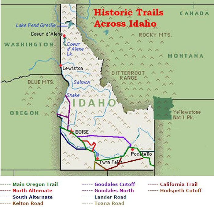 historic trails in Idaho